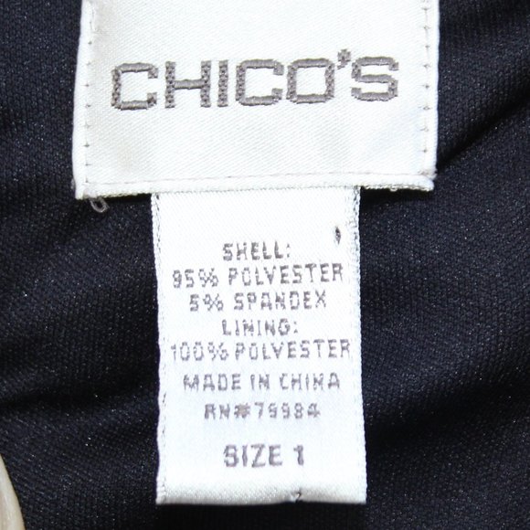 Chico's Blue Ruffle Front Dress - Picture 5 of 6